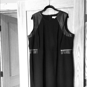 Calvin Klein dress with zipper accents